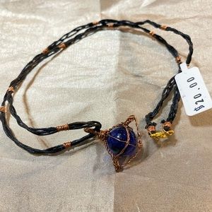 Eye of space, hand made jewelry necklace